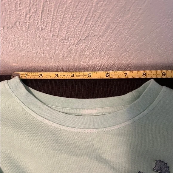 Teal and White Gradient Sweatshirt w/ WHT Horse Logo Art ( M) - Picture 5 of 9